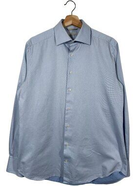 Suitsupply H5392 Two-Ply Italian Cotton Long Sleeve Oxford Shirt size 39-15 1/2